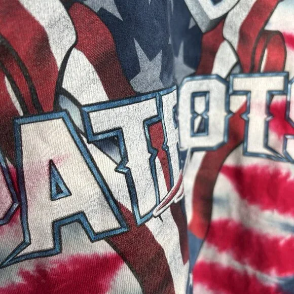 Vintage New England Patriots Tie-Dye T-Shirt Men’s 2XL XXL NFL Football Y2K - Picture 10 of 16